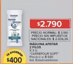 Carrefour - MÁQUINA AFEITAR