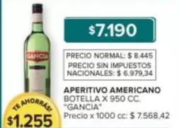 Gancia - APERITIVO AMERICANO