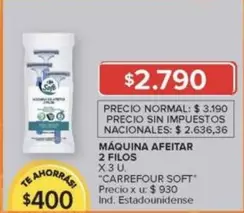 Carrefour - MÁQUINA AFEITAR