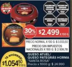 X$ - QUESO ATUEL/ QUESO PATEGRÁS HORMA