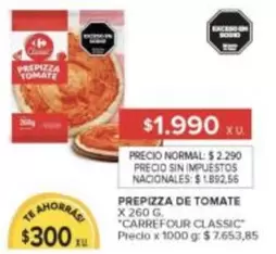 Carrefour - PREPIZZA DE TOMATE