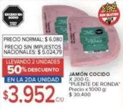 X$ - JAMÓN COCIDO