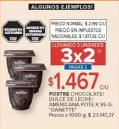 Danette - POSTRE CHOCOLATE/ DULCE DE LECHE