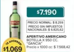 Gancia - APERITIVO AMERICANO