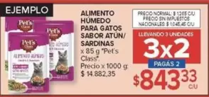 X$ - ALIMENTO HUMEDO PARA GATOS SABOR ATUN/SARDINAS