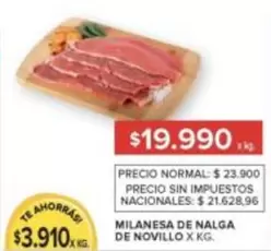 X$ - MILANESA DE NALGA