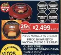 X$ - QUESO ATUEL/ QUESO PATEGRÁS HORMA