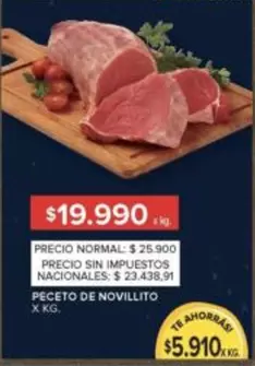 X$ - PECETO DE NOVILLITO