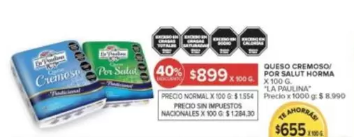 La paulina - QUESO CREMOSO POR SALUT HORMA