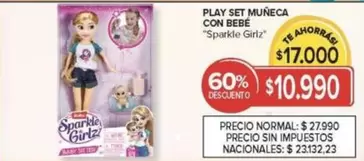 PLAY SET MUÑECA CON BEBE