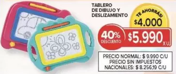TABLERO DE DIBUJO Y DESLIZAMIENTO