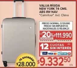 Carrefour - NEW YORK 74 CMS