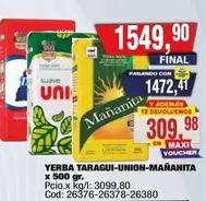 Suave - Yerba Taragui-Union-Mañanita