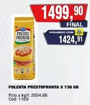 Presto Pronta - POLENTA PRESTOPRONTA X 730 GR