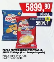 Krachitos - PAPAS FRITAS KRACHITOS TRAD-C. AMER.X 420gr
