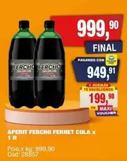 X$ - APERIT FERCHO FERNET COLA