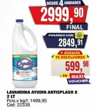 Ayudin - LAVANDINA ANTISPLASH X 2 LT