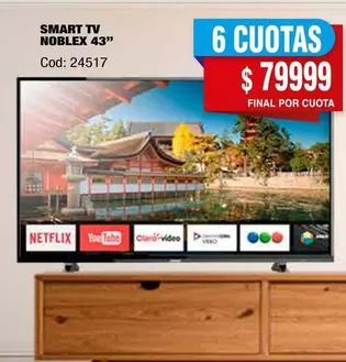 Noblex - SMART TV NOBLEX 43" Cod: 24517
