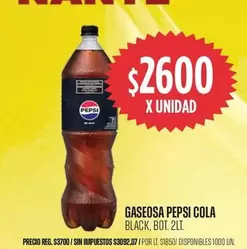 Pepsi - GASEOSA PEPSI COLA