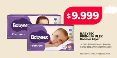 Babysec - PREMIUM FLEX Pañales hiper