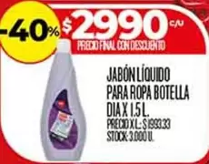 JABÓN LÍQUIDO PARA ROPA