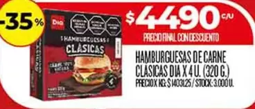 Dia - Hamburguesas de Carne Clásicas
