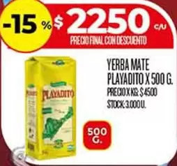 Playadito - YERBA MATE PLAYADITO