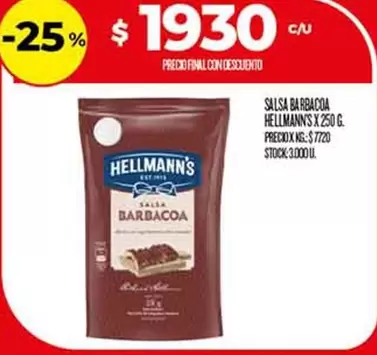Hellmann's - SALSA BARBACOA