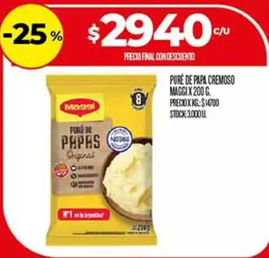 Maggi - PURE DE PAPA CREMOSO
