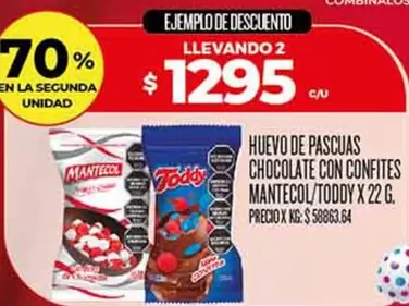 Mantecol - HUEVO DE PASCUAS CHOCOLATE CON CONFITES MANTECOL/TODDY