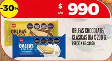 Dia - OBLEAS CHOCOLATE/CLASICAS