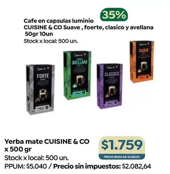 Cuisine - Cafe en capsulas
