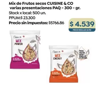 X$ - Mix de Frutos secos PAQ - 300 - gr.