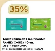 X$ - Toallas húmedas sanitizantes