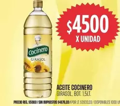 Cocinero - ACEITE GIRASOL