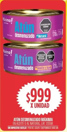 Máxima - Atún desmenuzado Natural