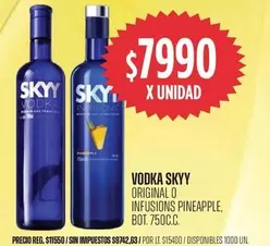 Skyy - VODKA ORIGINAL O INFUSIONS PINEAPPLE
