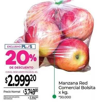 X$ - Manzana Red Comercial