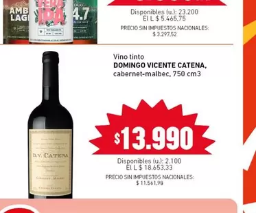 Vicente - Vino tinto