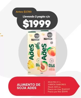 Ades - Alimento de Soja