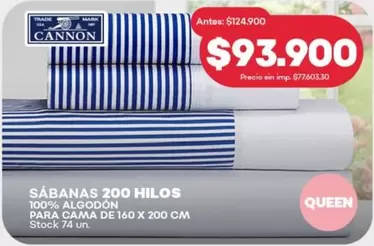 X$ - SÁBANAS 200 HILOS 100% ALGODÓN PARA CAMA DE 160 X 200 CM