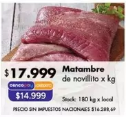 X$ - Matambre de novillito