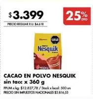 Nesquik - CACAO EN POLVO