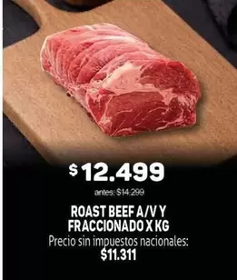ROAST BEEF A/V Y FRACCIONADO X KG