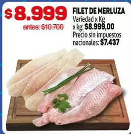 Variedad - FILET DE MERLUZA