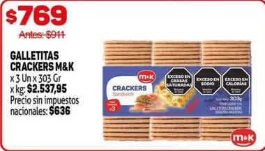 M&K - GALLETITAS CRACKERS