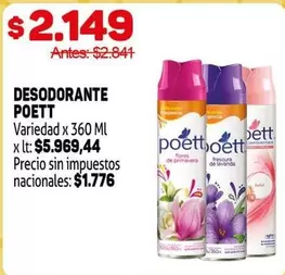 Poett - DESODORANTE