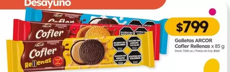 Arcor - Galletas Cofler Rellenas