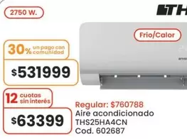 Aire acondicionado THS25HA4CN