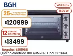 BGH - Horno eléctrico BHE40M23N